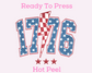 1776 (Distressed) Patriotic DTF TRANSFER or UV DTF STICKER