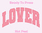 Varsity Lover Valentines Day DTF TRANSFER