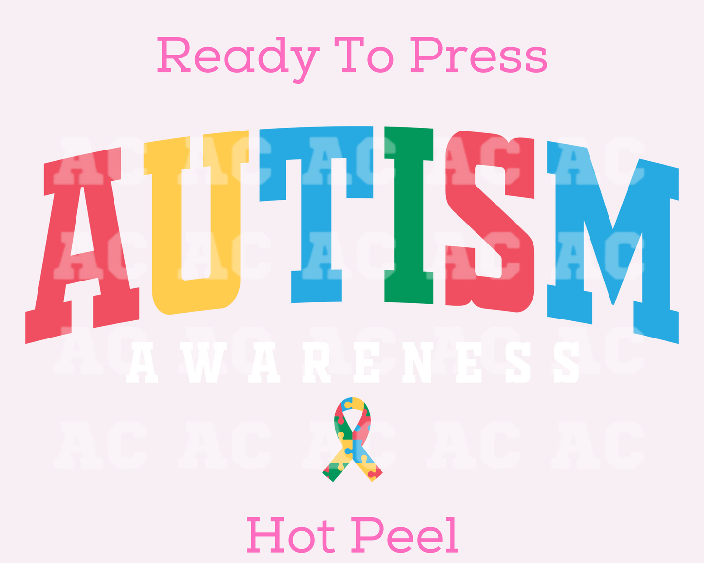 Autism Varsity (White) DTF TRANSFER or Uv Dtf Sticker