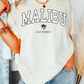 Varsity Malibu California Trendy DTF TRANSFER
