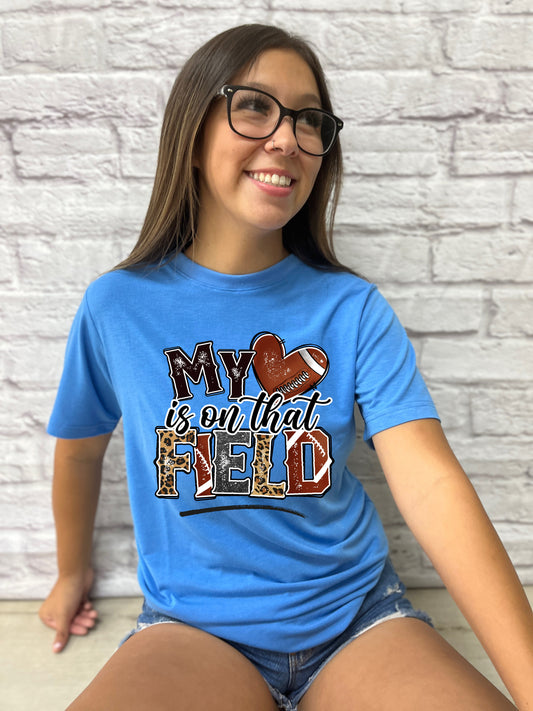 My Heart is on that Field DTF TRANSFER or UV DTF STICKER DECAL