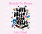 Love Doesn't Need Words DTF TRANSFER or Uv Dtf Sticker