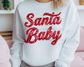 Faux Sequins Santa Baby Christmas DTF TRANSFER  or UV DTF STICKER
