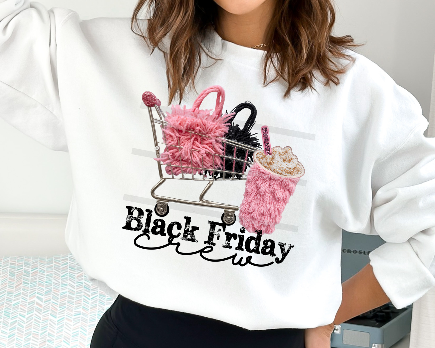 Black Friday Crew Christmas DTF TRANSFER  or UV DTF STICKER