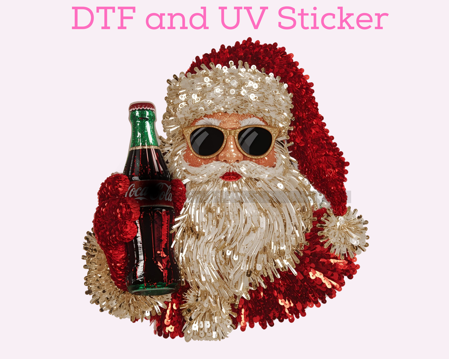 Cola Santa Christmas DTF TRANSFER