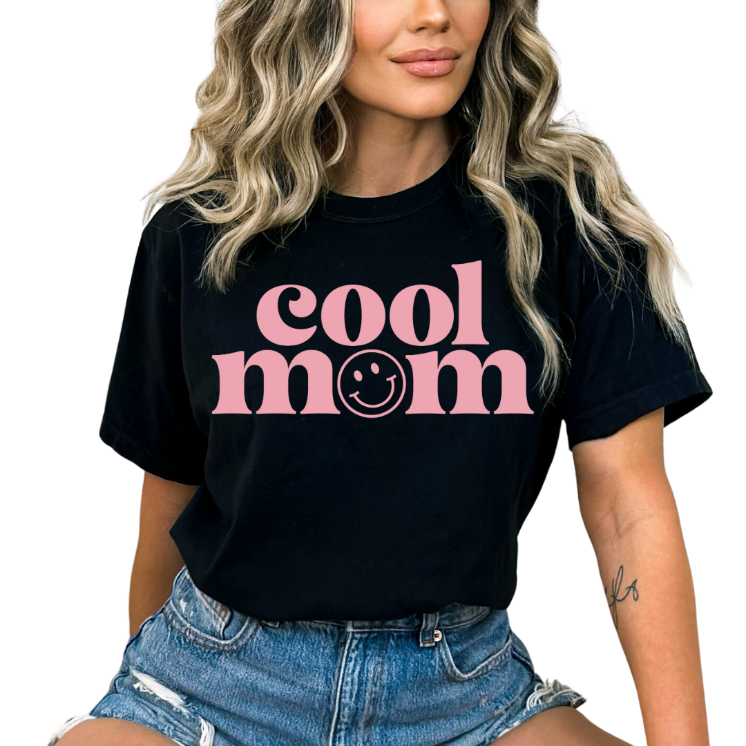 (Pink) Cool Mom DTF TRANSFER or UV DTF STICKER DECAL