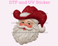 Cowboy Santa Yarn Sequins Western Christmas DTF TRANSFER