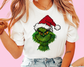 Green Man Faux Yarn with Santa Hat DTF TRANSFER or UV DTF STICKER