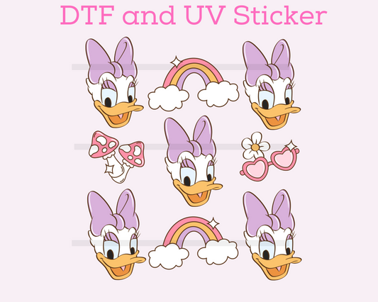 Magical Girl Duck DTF TRANSFER or UV DTF STICKER