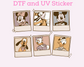 Magical M0use and Friends Polaroid DTF TRANSFER or UV DTF STICKER