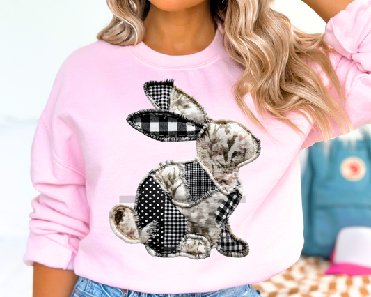 Patch Bunny Easter DTF TRANSFER or UV DTF STICKER