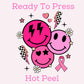 Pink Happy Faces DTF TRANSFER