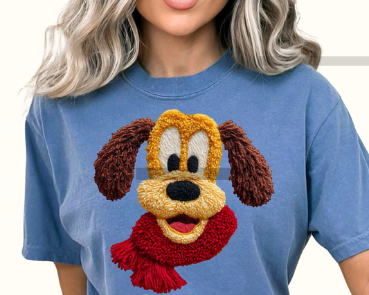 Magical Dog Christmas DTF TRANSFER or UV DTF STICKER