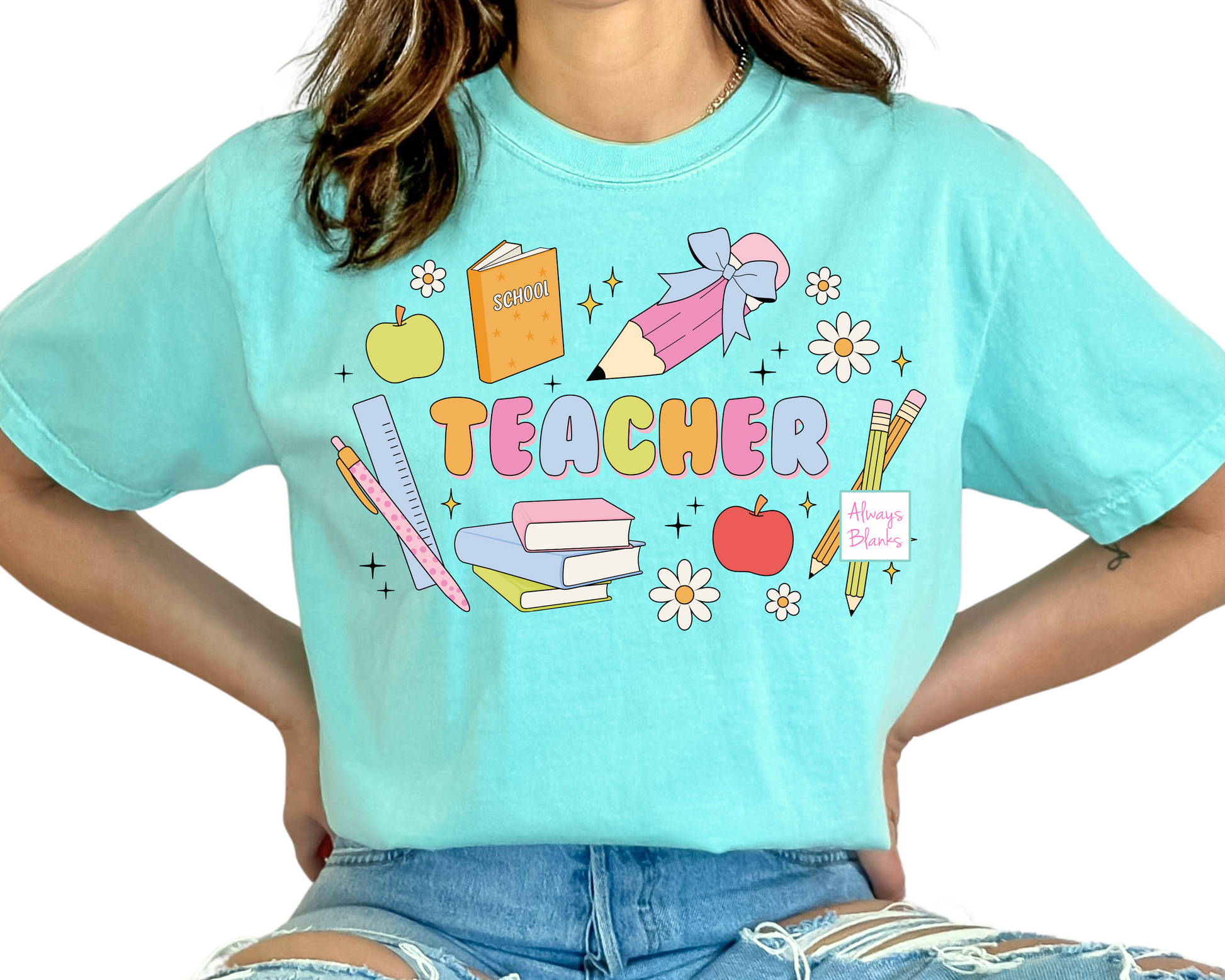 Teacher Accessories DTF TRANSFER or UV DTF STICKER DECAL