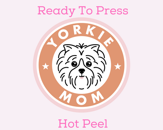 Yorkie Dog Mom DTF TRANSFER or UV DTF STICKER DECAL
